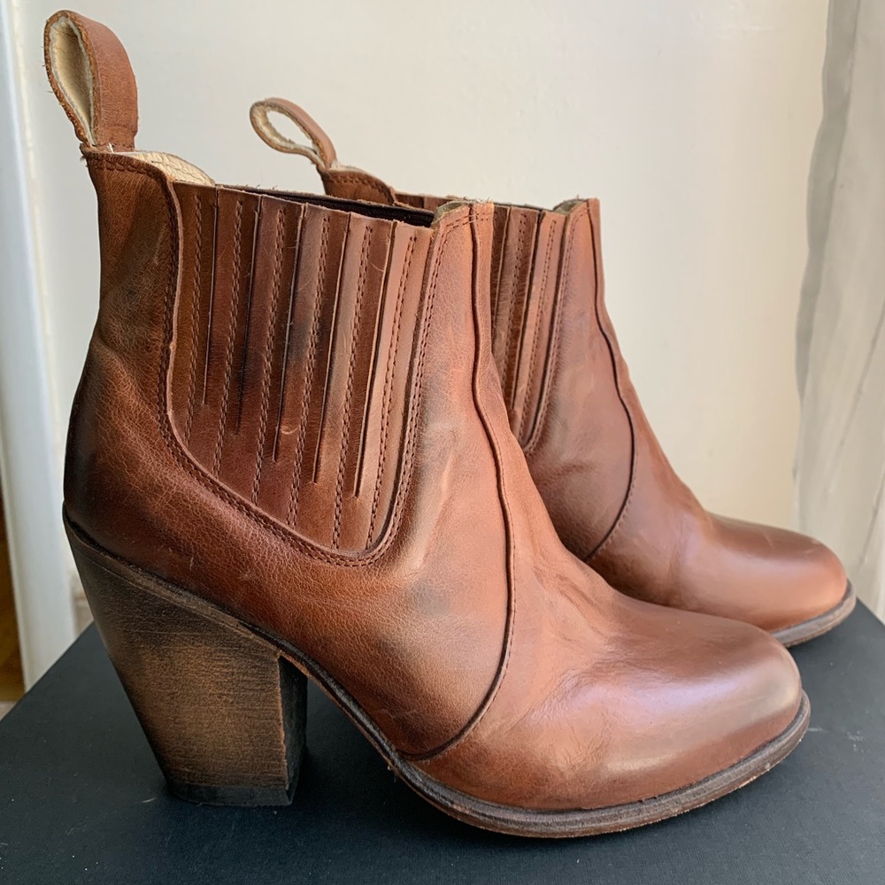 FreeBird Steve Madden leather high heel booties